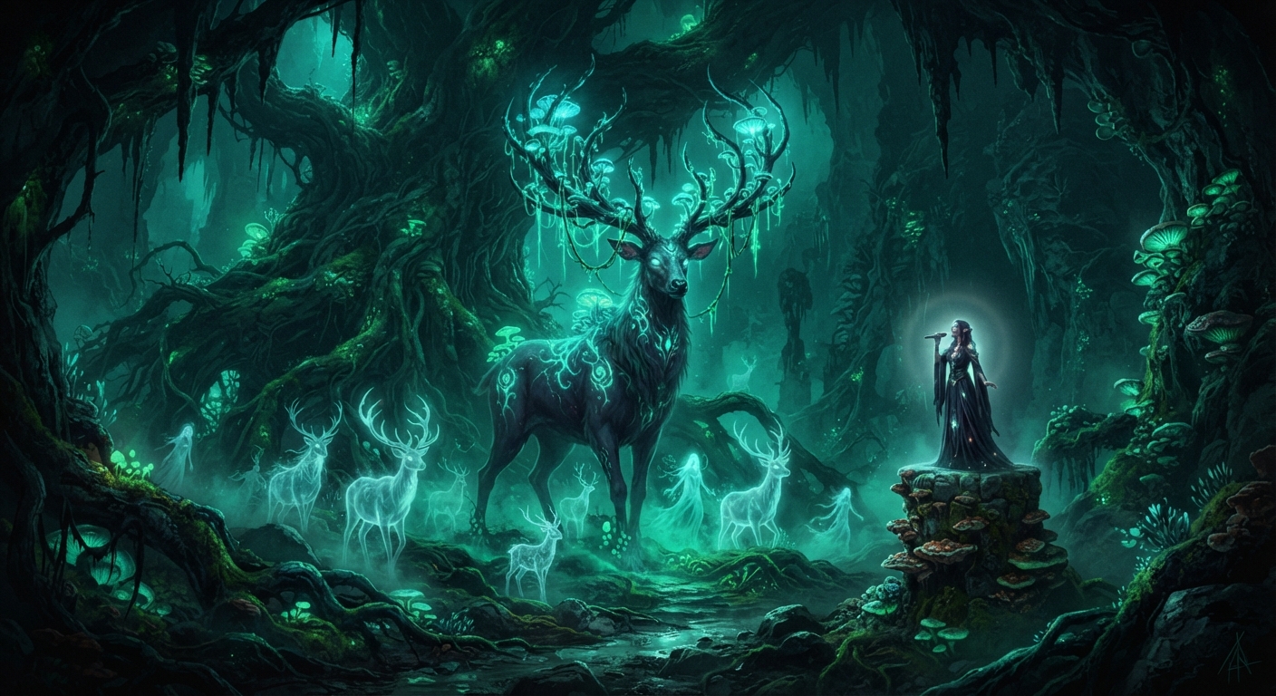 Grand Toxic Deer in Whispering Hollow